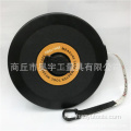 Cintura righello in PVC diritta con righello in fibra di guscio nero
